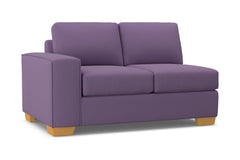 Melrose Left Arm Loveseat :: Leg Finish: Natural / Configuration: LAF - Chaise on the Left