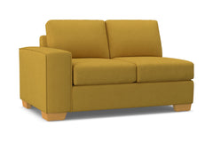 Melrose Left Arm Loveseat :: Leg Finish: Natural / Configuration: LAF - Chaise on the Left