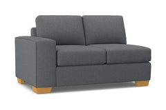 Melrose Left Arm Loveseat :: Leg Finish: Natural / Configuration: LAF - Chaise on the Left