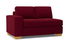 Melrose Left Arm Loveseat :: Leg Finish: Natural / Configuration: LAF - Chaise on the Left