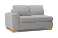 Melrose Left Arm Loveseat :: Leg Finish: Natural / Configuration: LAF - Chaise on the Left