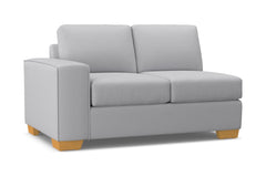 Melrose Left Arm Loveseat :: Leg Finish: Natural / Configuration: LAF - Chaise on the Left