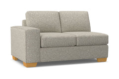 Melrose Left Arm Loveseat :: Leg Finish: Natural / Configuration: LAF - Chaise on the Left