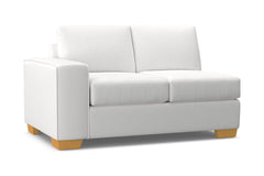 Melrose Left Arm Loveseat :: Leg Finish: Natural / Configuration: LAF - Chaise on the Left