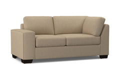 Melrose Left Arm Corner Loveseat :: Leg Finish: Espresso / Configuration: LAF - Chaise on the Left