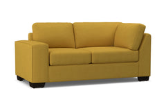 Melrose Left Arm Corner Loveseat :: Leg Finish: Espresso / Configuration: LAF - Chaise on the Left