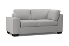 Melrose Left Arm Corner Loveseat :: Leg Finish: Espresso / Configuration: LAF - Chaise on the Left