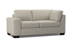 Melrose Left Arm Corner Loveseat :: Leg Finish: Espresso / Configuration: LAF - Chaise on the Left