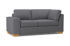 Melrose Left Arm Corner Loveseat :: Leg Finish: Natural / Configuration: LAF - Chaise on the Left