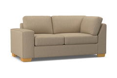 Melrose Left Arm Corner Loveseat :: Leg Finish: Natural / Configuration: LAF - Chaise on the Left