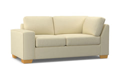 Melrose Left Arm Corner Loveseat :: Leg Finish: Natural / Configuration: LAF - Chaise on the Left