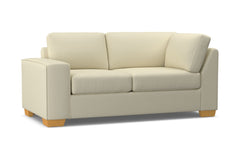 Melrose Left Arm Corner Loveseat :: Leg Finish: Natural / Configuration: LAF - Chaise on the Left