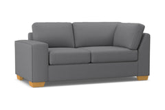 Melrose Left Arm Corner Loveseat :: Leg Finish: Natural / Configuration: LAF - Chaise on the Left