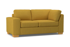 Melrose Left Arm Corner Loveseat :: Leg Finish: Natural / Configuration: LAF - Chaise on the Left