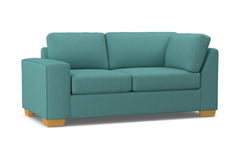 Melrose Left Arm Corner Loveseat :: Leg Finish: Natural / Configuration: LAF - Chaise on the Left