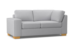 Melrose Left Arm Corner Loveseat :: Leg Finish: Natural / Configuration: LAF - Chaise on the Left