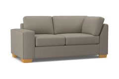 Melrose Left Arm Corner Loveseat :: Leg Finish: Natural / Configuration: LAF - Chaise on the Left