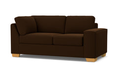 Melrose Right Arm Corner Loveseat :: Leg Finish: Natural / Configuration: RAF - Chaise on the Right