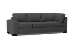 Melrose Left Arm Corner Sofa :: Leg Finish: Espresso / Configuration: LAF - Chaise on the Left