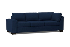 Melrose Left Arm Corner Sofa :: Leg Finish: Espresso / Configuration: LAF - Chaise on the Left