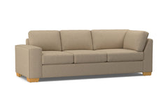 Melrose Left Arm Corner Sofa :: Leg Finish: Natural / Configuration: LAF - Chaise on the Left