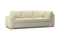 Melrose Left Arm Corner Sofa :: Leg Finish: Natural / Configuration: LAF - Chaise on the Left