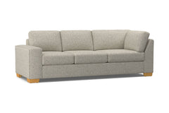 Melrose Left Arm Corner Sofa :: Leg Finish: Natural / Configuration: LAF - Chaise on the Left