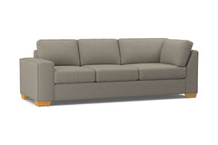 Melrose Left Arm Corner Sofa :: Leg Finish: Natural / Configuration: LAF - Chaise on the Left