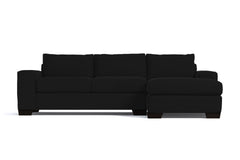 Melrose 2pc Sleeper Sectional :: Leg Finish: Espresso / Configuration: RAF - Chaise on the Right / Sleeper Option: Memory Foam Mattress