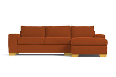 Melrose 2pc Sectional Sofa :: Leg Finish: Natural / Configuration: RAF - Chaise on the Right