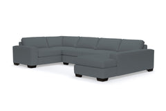 Melrose 3pc Sectional Sofa :: Leg Finish: Espresso / Configuration: RAF - Chaise on the Right