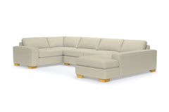 Melrose 3pc Sectional Sofa :: Leg Finish: Natural / Configuration: RAF - Chaise on the Right