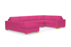 Melrose 3pc Sectional Sofa :: Leg Finish: Natural / Configuration: LAF - Chaise on the Left