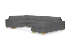 Melrose 3pc Sectional Sofa :: Leg Finish: Natural / Configuration: RAF - Chaise on the Right