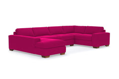 Melrose 3pc Sectional Sofa :: Leg Finish: Pecan / Configuration: LAF - Chaise on the Left