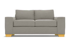 Melrose Twin Size Sleeper Sofa Bed :: Leg Finish: Natural / Sleeper Option: Memory Foam Mattress
