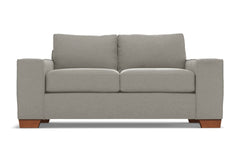 Melrose Twin Size Sleeper Sofa Bed :: Leg Finish: Pecan / Sleeper Option: Memory Foam Mattress