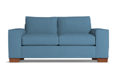 Melrose Twin Size Sleeper Sofa Bed :: Leg Finish: Pecan / Sleeper Option: Memory Foam Mattress