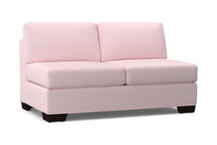 Melrose Armless Apartment Size Sofa :: Leg Finish: Espresso