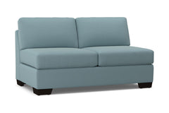 Melrose Armless Apartment Size Sofa :: Leg Finish: Espresso