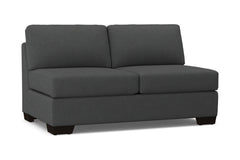 Melrose Armless Apartment Size Sofa :: Leg Finish: Espresso