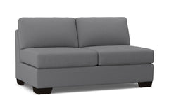 Melrose Armless Apartment Size Sofa :: Leg Finish: Espresso