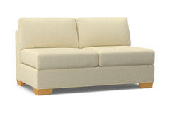 Melrose Armless Apartment Size Sofa :: Leg Finish: Natural