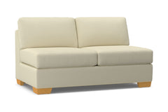 Melrose Armless Apartment Size Sofa :: Leg Finish: Natural