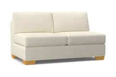 Melrose Armless Apartment Size Sofa :: Leg Finish: Natural