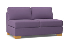 Melrose Armless Apartment Size Sofa :: Leg Finish: Natural