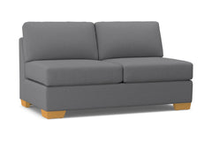 Melrose Armless Apartment Size Sofa :: Leg Finish: Natural