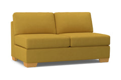 Melrose Armless Apartment Size Sofa :: Leg Finish: Natural