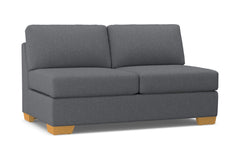 Melrose Armless Apartment Size Sofa :: Leg Finish: Natural