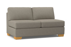 Melrose Armless Apartment Size Sofa :: Leg Finish: Natural